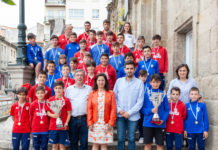 Recepción da alcaldesa de Betanzos María Barral Varela aos equipos de infantís e alevíns do Betanzos CF. Galería de imaxes.