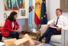 Feijóo comprométese coa alcaldesa a financiar parte das obras de restauración do parque do Pasatempo