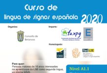 Prazas cubertas no Curso de iniciación á comunicación en lingua de signos A1.1.