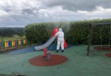 Limpeza de parque infantís