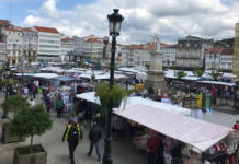 Betanzos celebrou a feira do 1 de maio cun dispostivo especial de prevención contra a COVID-19