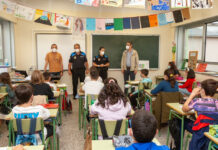 Arredor de 400 escolares de Primaria participaron nunha nova campaña de educación viaria sobre os peóns, ciclistas e pasaxeiros