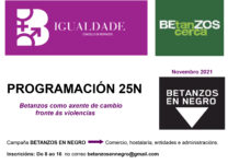 O Concello de Betanzos aposta por visibilizar a violencia de xénero a través de diferentes actividades co gallo do 25N