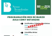 CEMIT de Betanzos organiza novas actividades para o mes de marzo