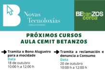 CEMIT de Betanzos organiza novas actividades para o mes de outubro.