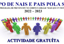 O próximo martes 29 de novembro comeza a 21.ª edición da actividade “Grupo de nais e pais pola saúde” 2022-2023