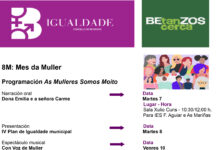 O Concello de Betanzos publica a programación do mes da muller, dentro da campaña as mulleres somos moito.