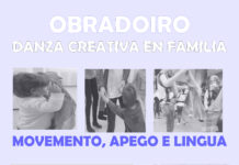Nova edición do Obradoiro de danza creativa en familia: movemento, apego e lingua