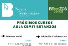 CEMIT de betanzos organiza novas actividades para o mes de outubro.