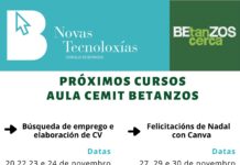 CEMIT de Betanzos organiza novas actividades para o mes de novembro.