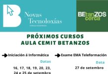 CEMIT de Betanzos organiza novas actividades para o mes de setembro