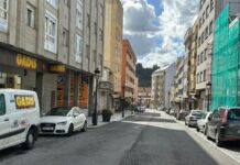 Betanzos renova a pavimentación da avenida Jesús García Naveira