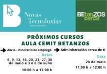 CEMIT de Betanzos organiza novas actividades para o mes de maio