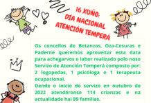16 de xuño día nacional da Atención Temperá