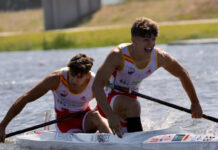 O betanceiro Antón Lagares medalla de bronce mundial na categoría C2 500