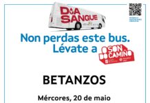 A unidade móbil de doazón de sangue estará en Betanzos, o día 3 de xuño na praza dos Irmáns García Naveira.