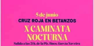 Betanzos acollerá o vindeiro 5 de xuño a X Caminata Nocturna de Cruz Roja