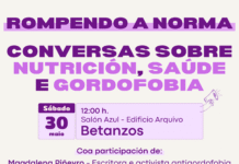 Magdalena Piñeyro e Laura Faílde chegan ao Concello de Betanzos para falar de nutrición, saúde e gordofobia.
