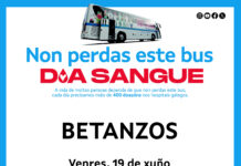 A unidade móbil de doazón de sangue estará en Betanzos, o día 19 de xuño na praza dos Irmáns García Naveira.