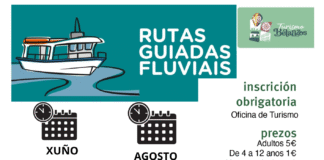 Rutas guiadas fluviais para descubrir Betanzos desde o río durante o verán.
