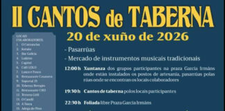 Betanzos celebra a II edición de Cantos de Taberna con actuacións en diferentes locais para rematar cunha gran foliada na plaza García Naveira