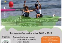 Cursos de iniciación ao piragüismo no verán de 2026 en Betanzos