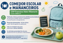 Publicada a listaxe provisional de persoas admitidas/excluidas ao servizo de comedor escolar e mañanceiros do CEIP Francisco Vales Villamarín para o curso 2026-2027